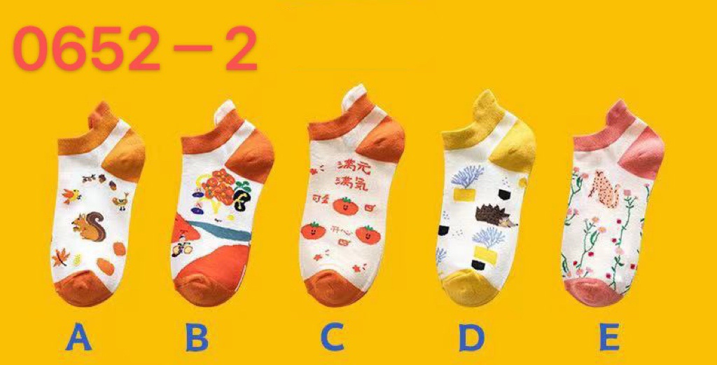 Socks women socks spring and autumn cotton spring and summer lovely day system moisture absorption invisible INS tide ear boat socks thumbnail