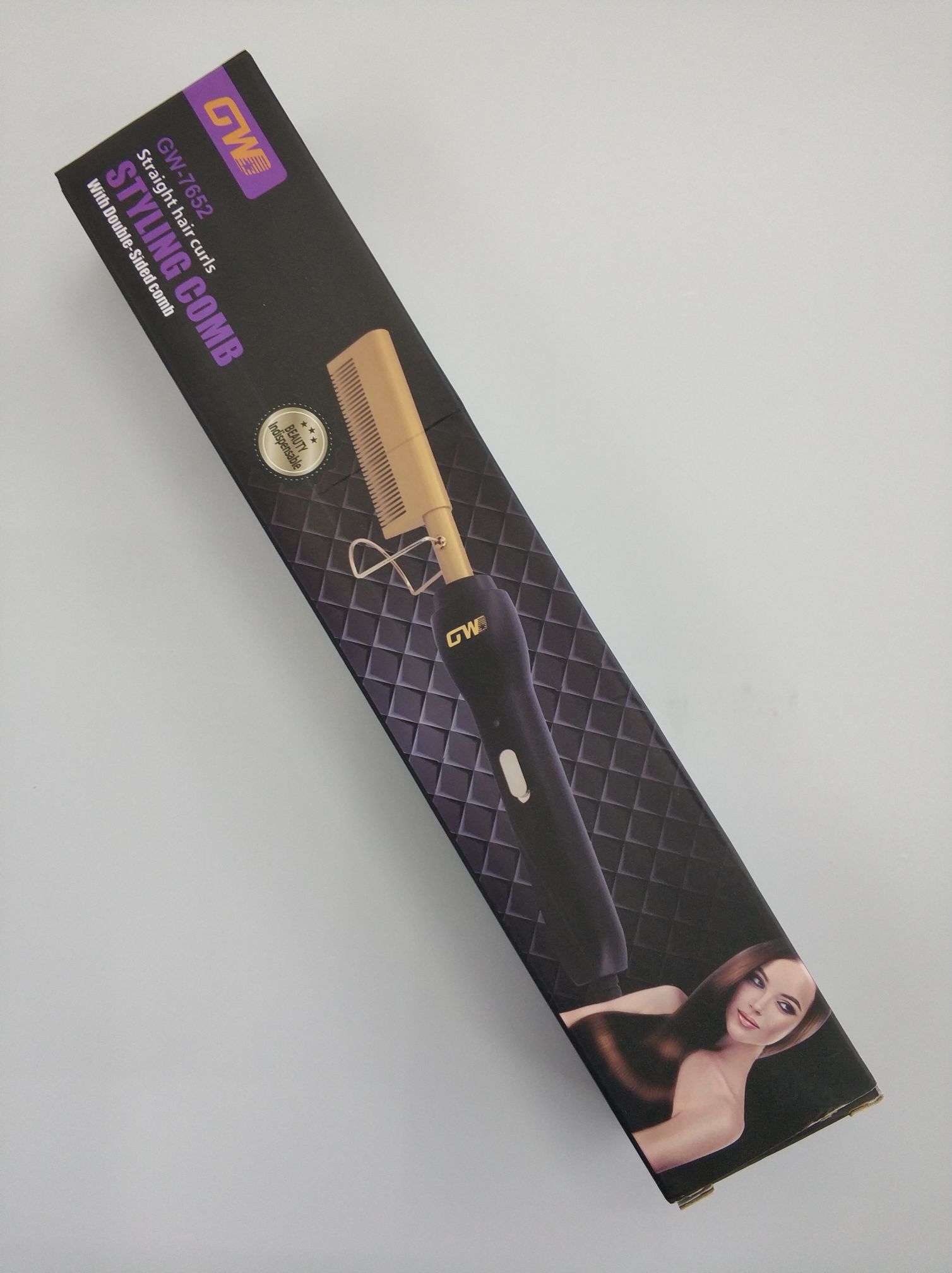 Copper Comb Plug-In Comb Straight Hair Comb Metal Comb Item Picture
