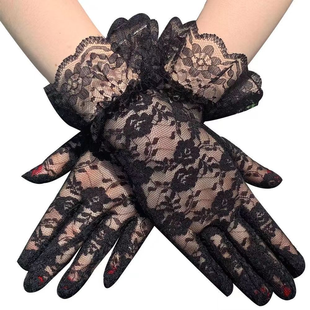 Sunscreen Lace Gloves Specification drawing