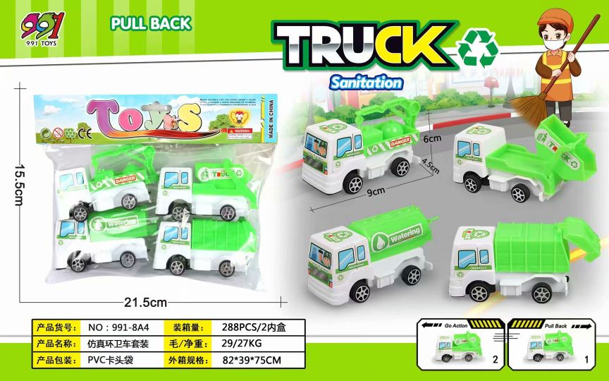 Four types of Hui Li sanitation trucks