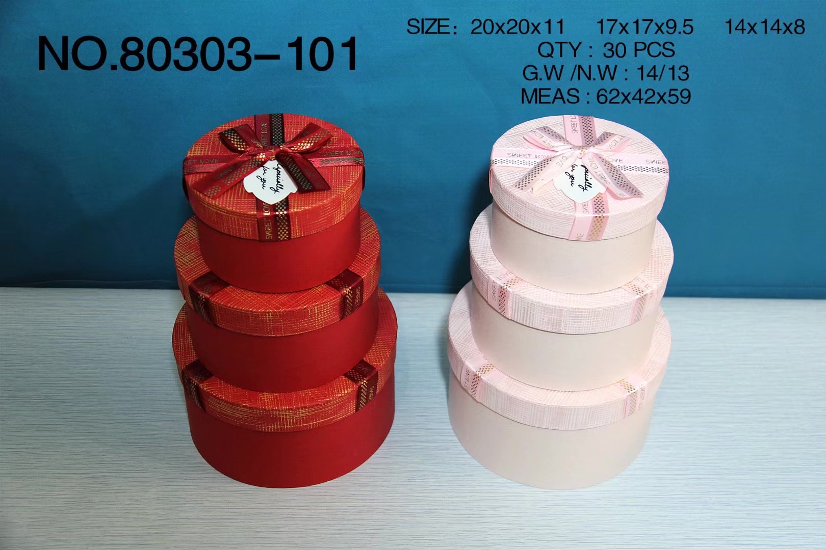 Three-Piece Barrel Bow Gift Box Candy Box Application Scenario
