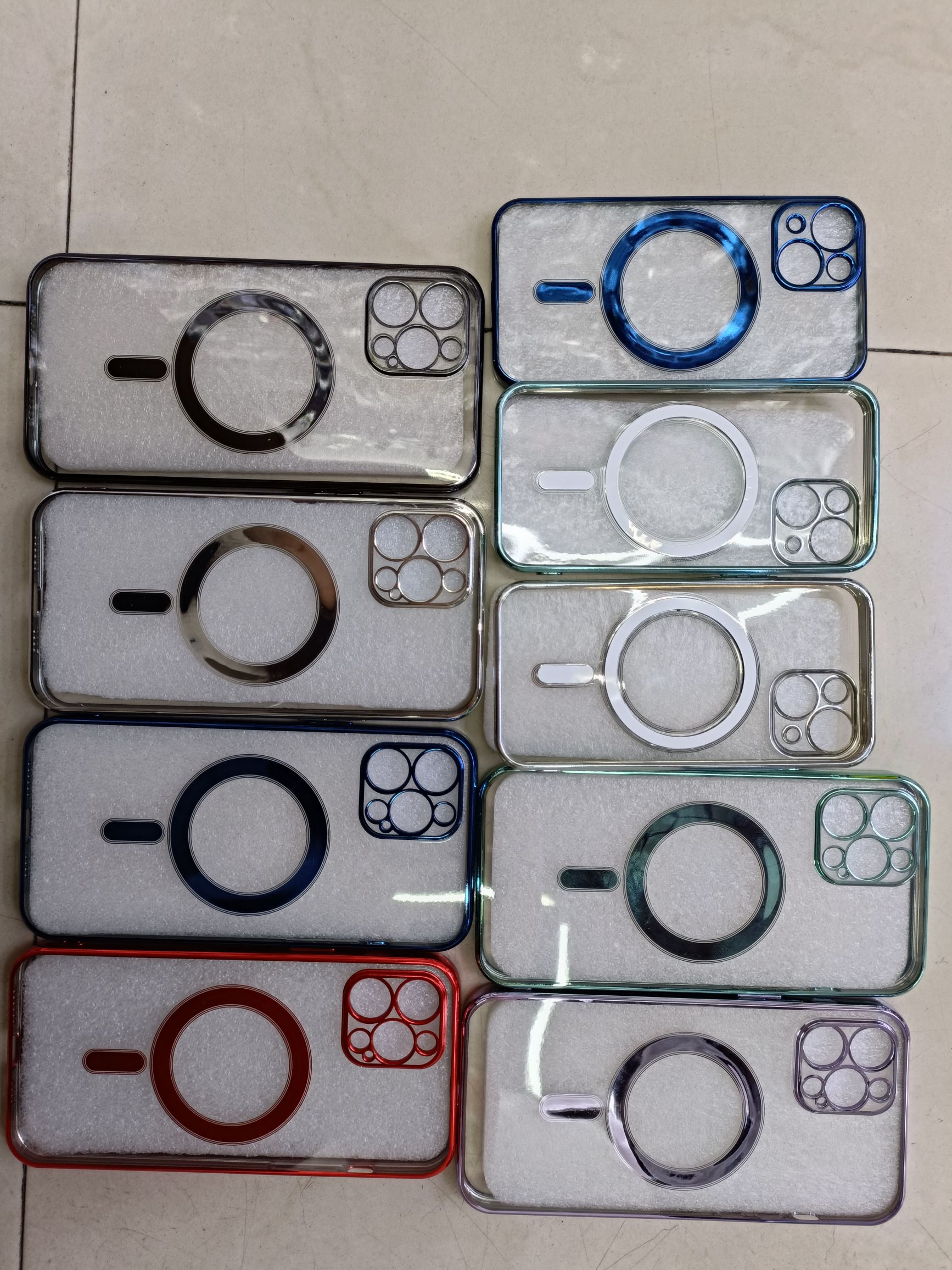 Electroplated magnetic tpu mobile phone case