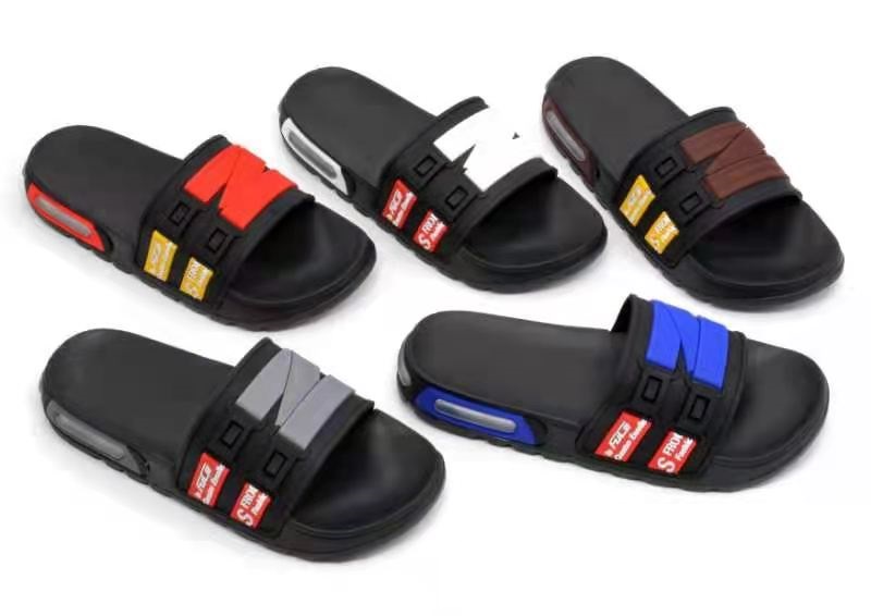 Plastic leather upper shoes beach shoes EVA outsole patch