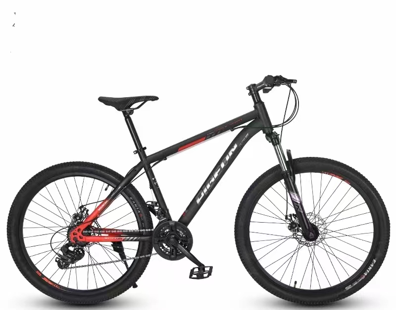 Bicycle 24/26/27.5-inch Explorer Speed 21.24.27.30 High Carbon Steel Frame, Lock front fork, Gillure soft edge outer tire, No film laser tag, full figure
