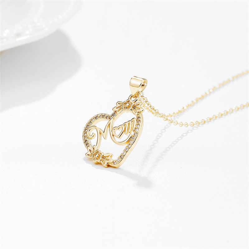 Cross-border Europe and the United States love MAMA pendant necklace Mother Mother's Day pendant necklace jewelry women