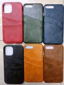 Tilted two-card three-pack phone case Inserted card phone case