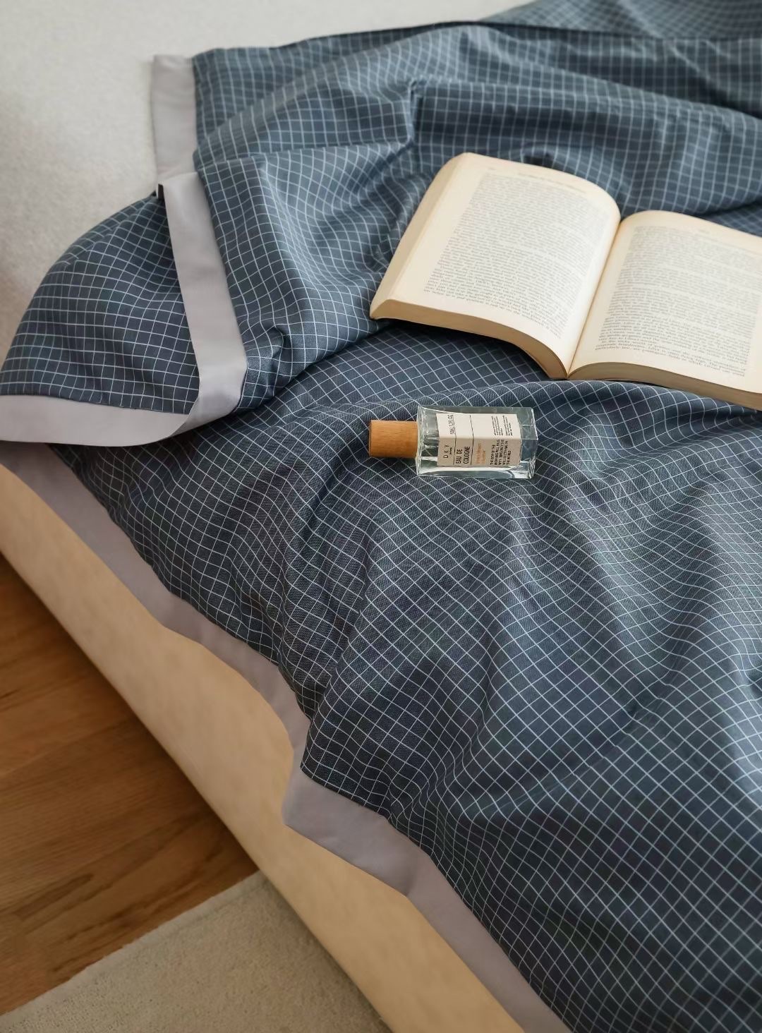 Bedding Antibacterial Silk Check Wash Summer Quilt With Air Conditioning Specification drawing