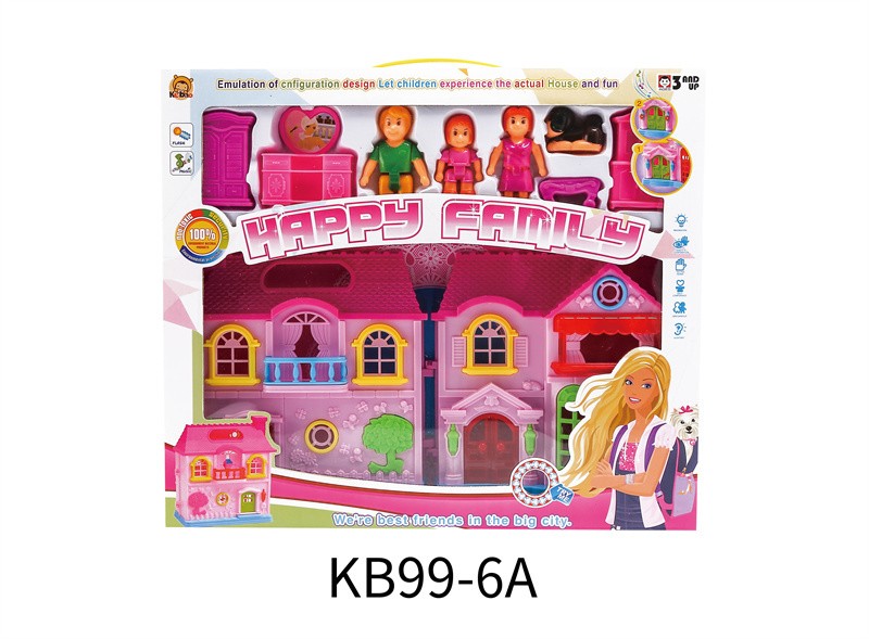 Villa 🏡 with lighting music and furniture doll thumbnail