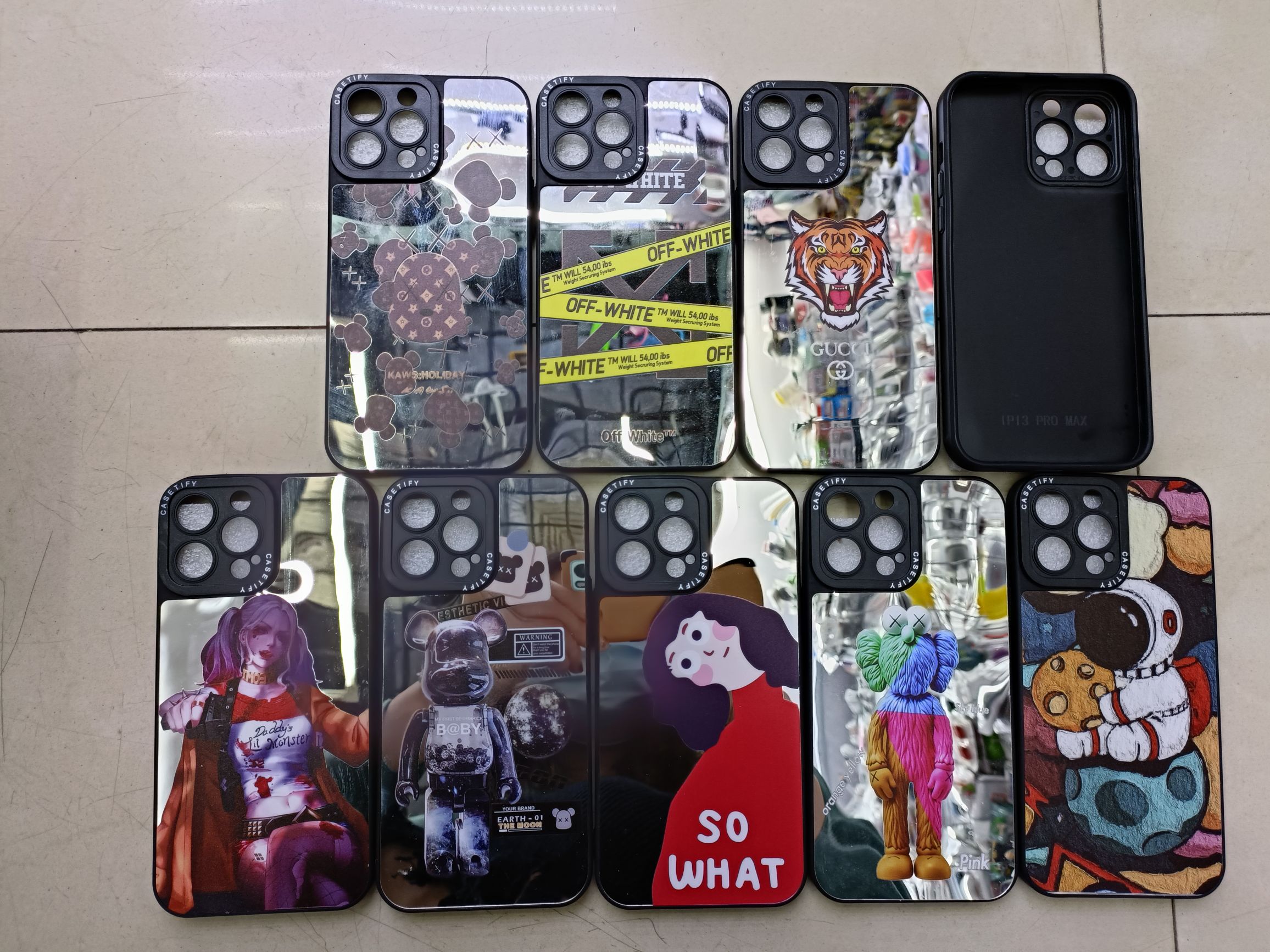 Lens printing phone case