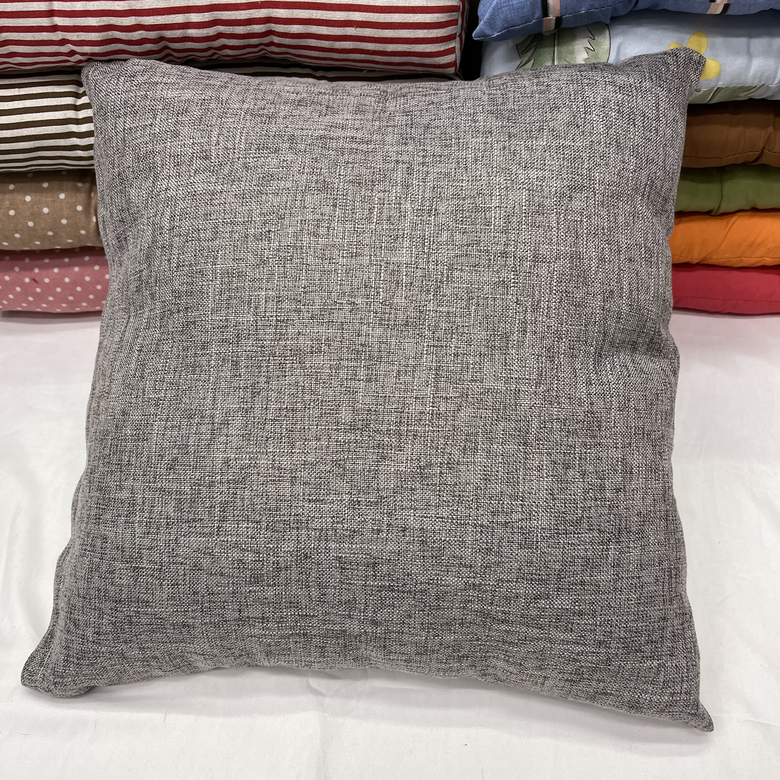 New Explosive Manufacturers Direct Sales 45Cm Solid Color Hemp Home Sofa Pillow Pillow Bed Window Cushion Car Office Pillow Pillow With Core Specification drawing