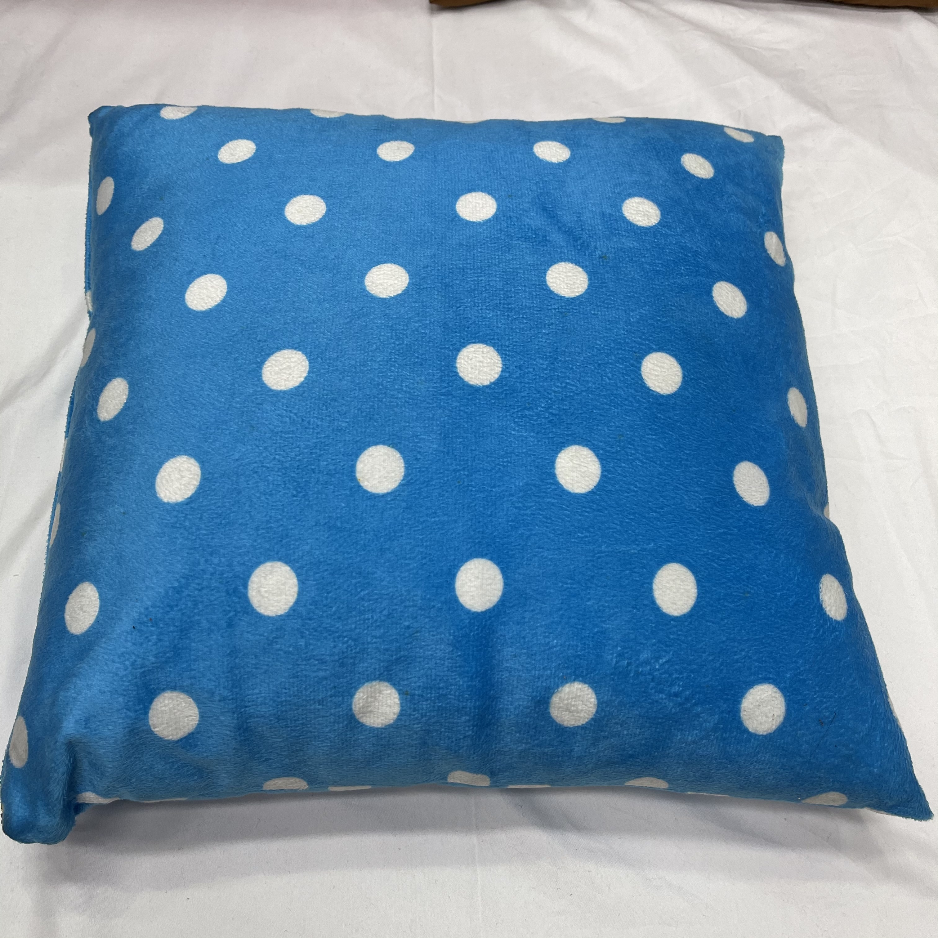 New Explosive Manufacturers Direct Sales Polka Dot Short Velvet Car Pillow Home Bed Sofa Tatami Cushion Ultra Soft Pillow Case Plus Pillow Core details Picture