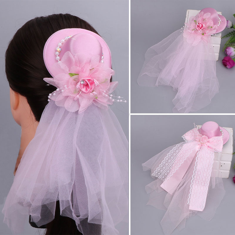 儿童头纱发箍皇冠蝴蝶结齿梳发卡女童公主网纱花童甜美可爱发饰品儿童头纱发箍皇冠蝴蝶结齿梳发卡女童公主网纱花童甜美可爱发饰品