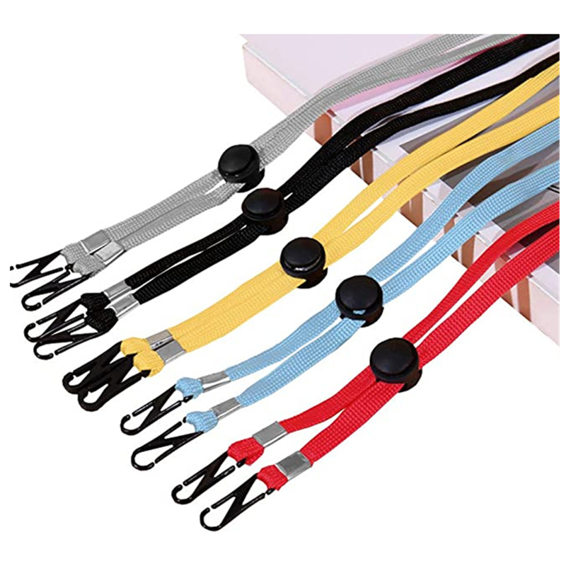 Nylon lanyard wholesale outdoor hat wind rope mask anti-lose rope elastic adjustable elastic lanyard