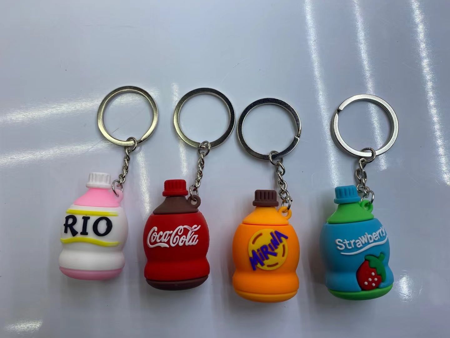Key chain Coke silicone material key chain series mixed
