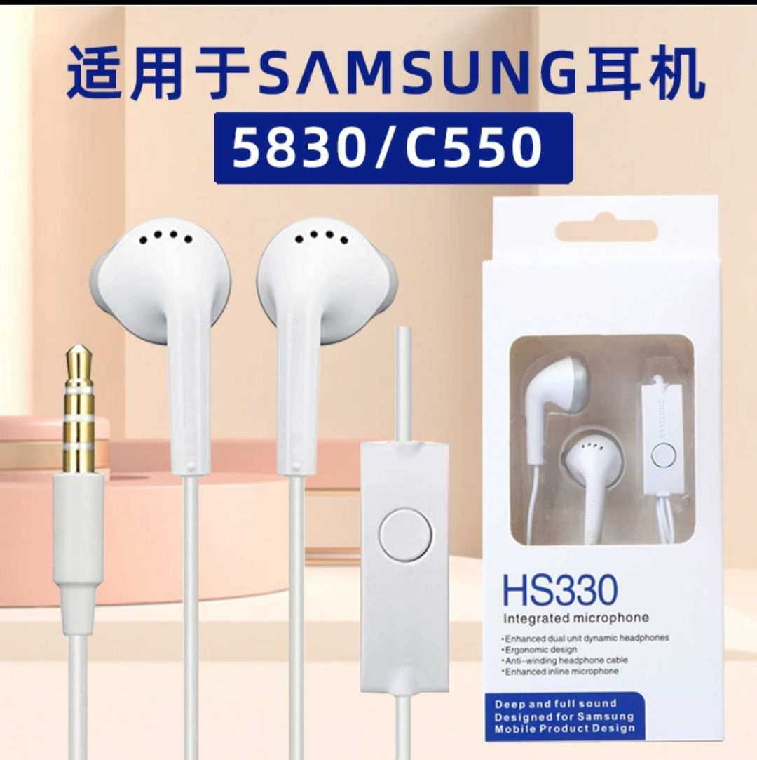 Suitable for Samsung 5830 C550 earphone with TPE earplug type flat-ear earphone,