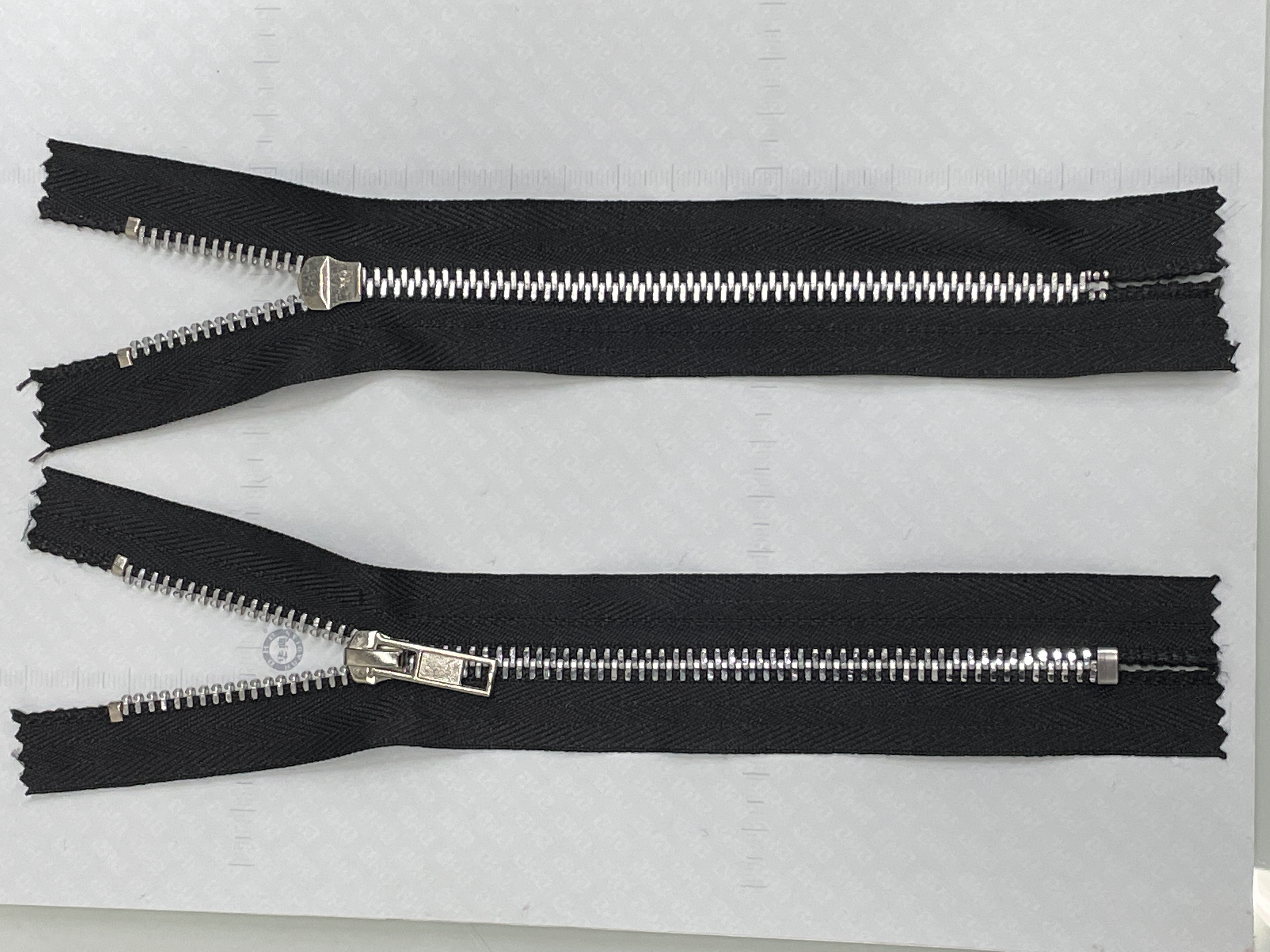 "Hua Dian accessories" white copper zipper metal zipper jeans zipper casual fashion clothing zipper