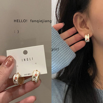 vintage spring tulips vintage hoop earrings studs for women 2022 new fashion everything Harbour wind earrings