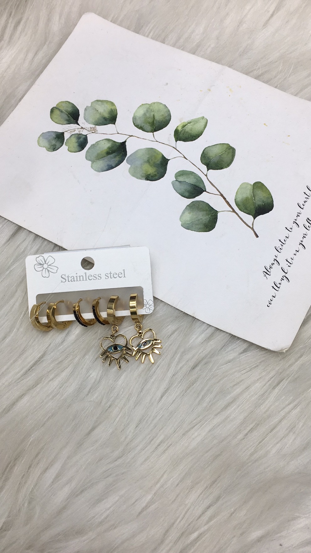 Stainless steel new explosive earrings