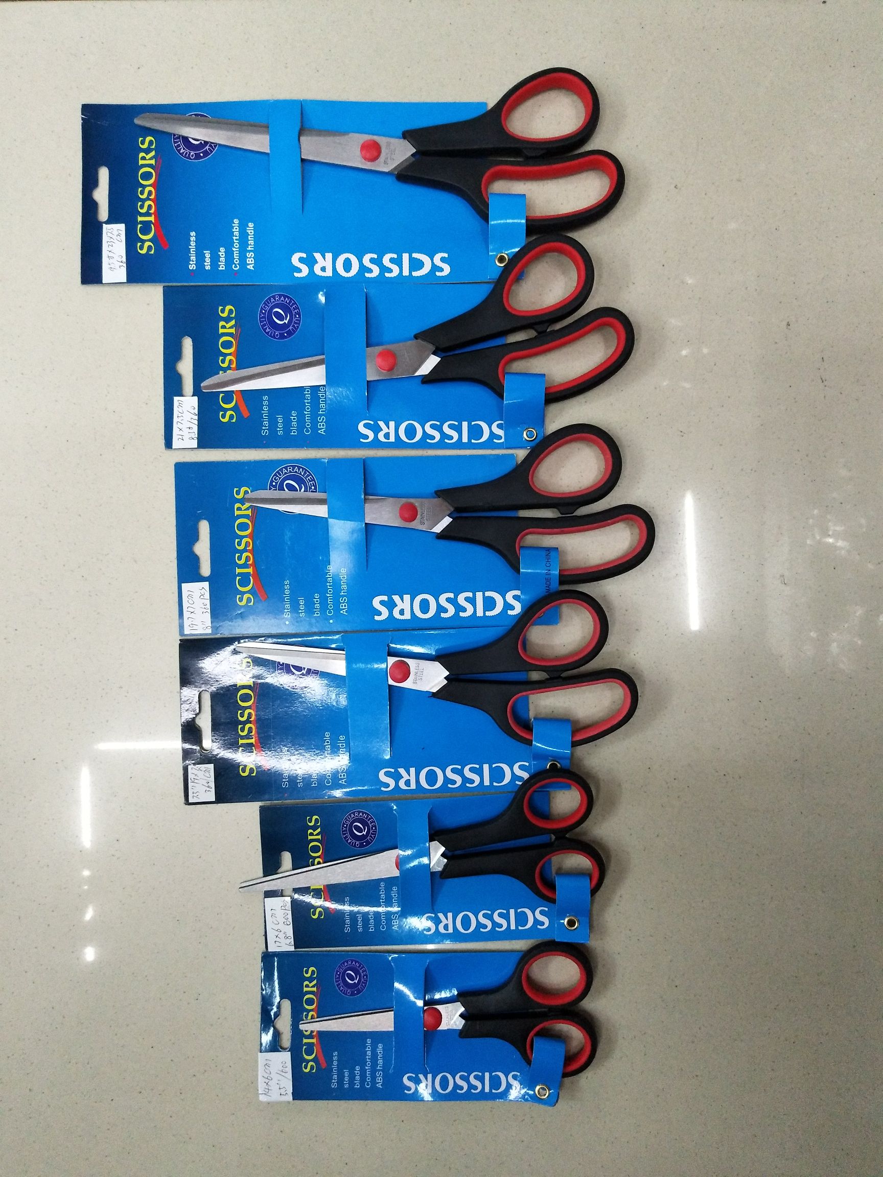 Office and educational knives and scissors, office scissors, office supplies, stationery scissors, knives and scissors, hardware knives undefined