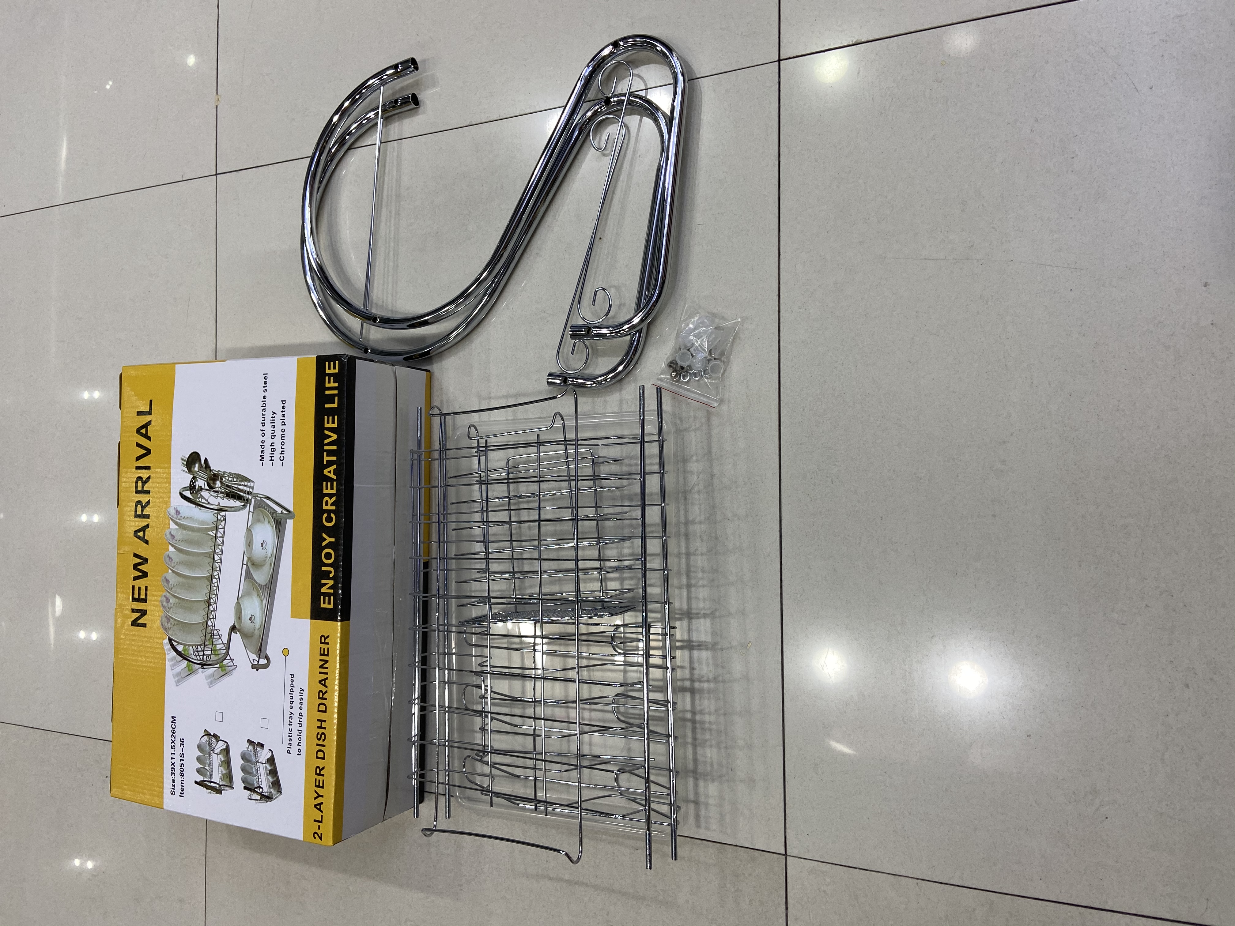 S type drain shelf