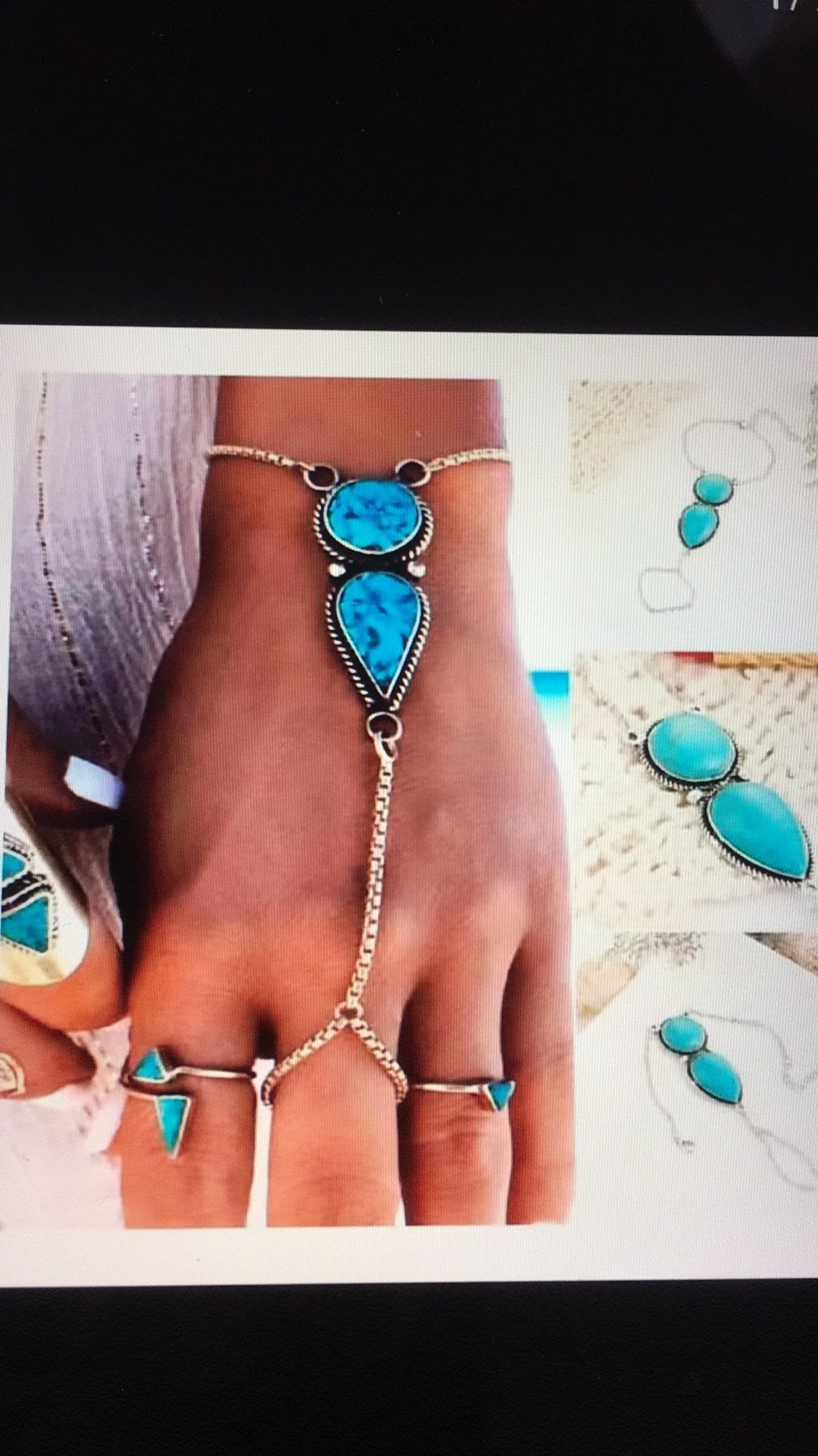 Turquoise stainless steel bracelet Tiktok live preferred products burst recommended