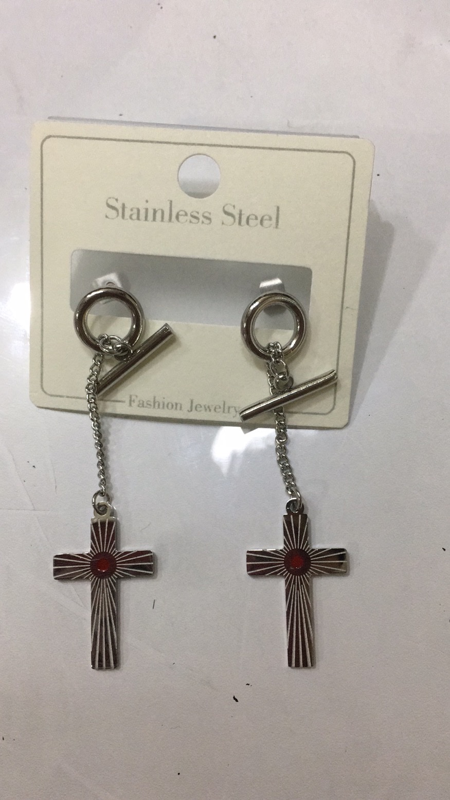 Crucifix stainless steel new explosive necklace Tiktok live preferred