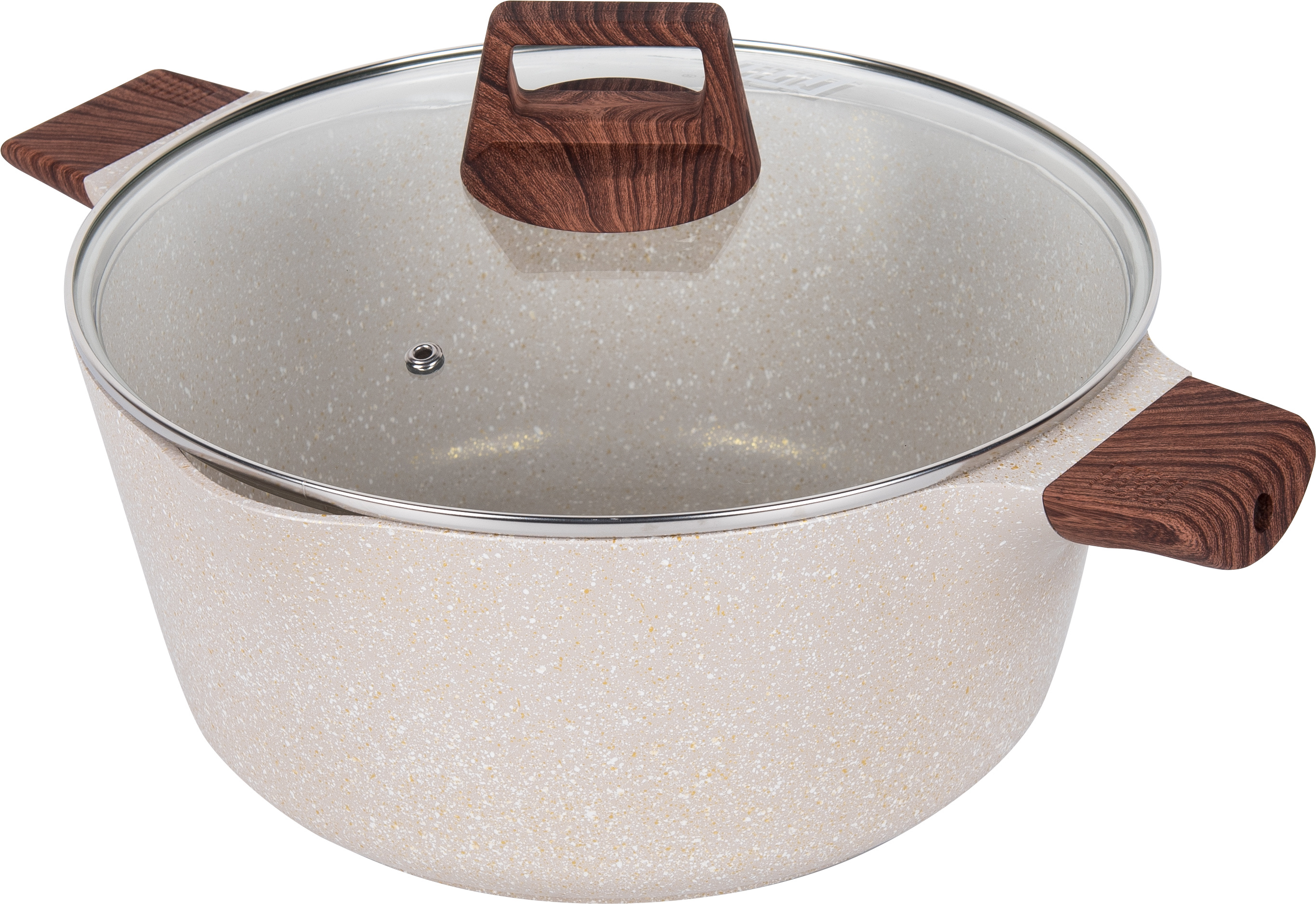 European stock pot medical stone non-stick die cast aluminum frying pan stock pot full figure