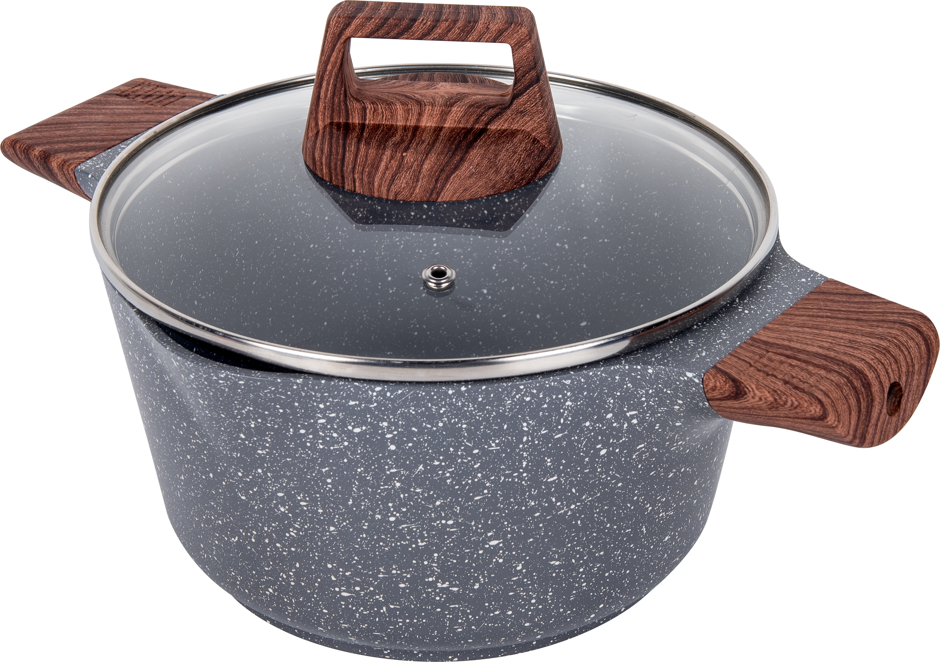 European stock pot medical stone non-stick die cast aluminum frying pan stock pot full figure