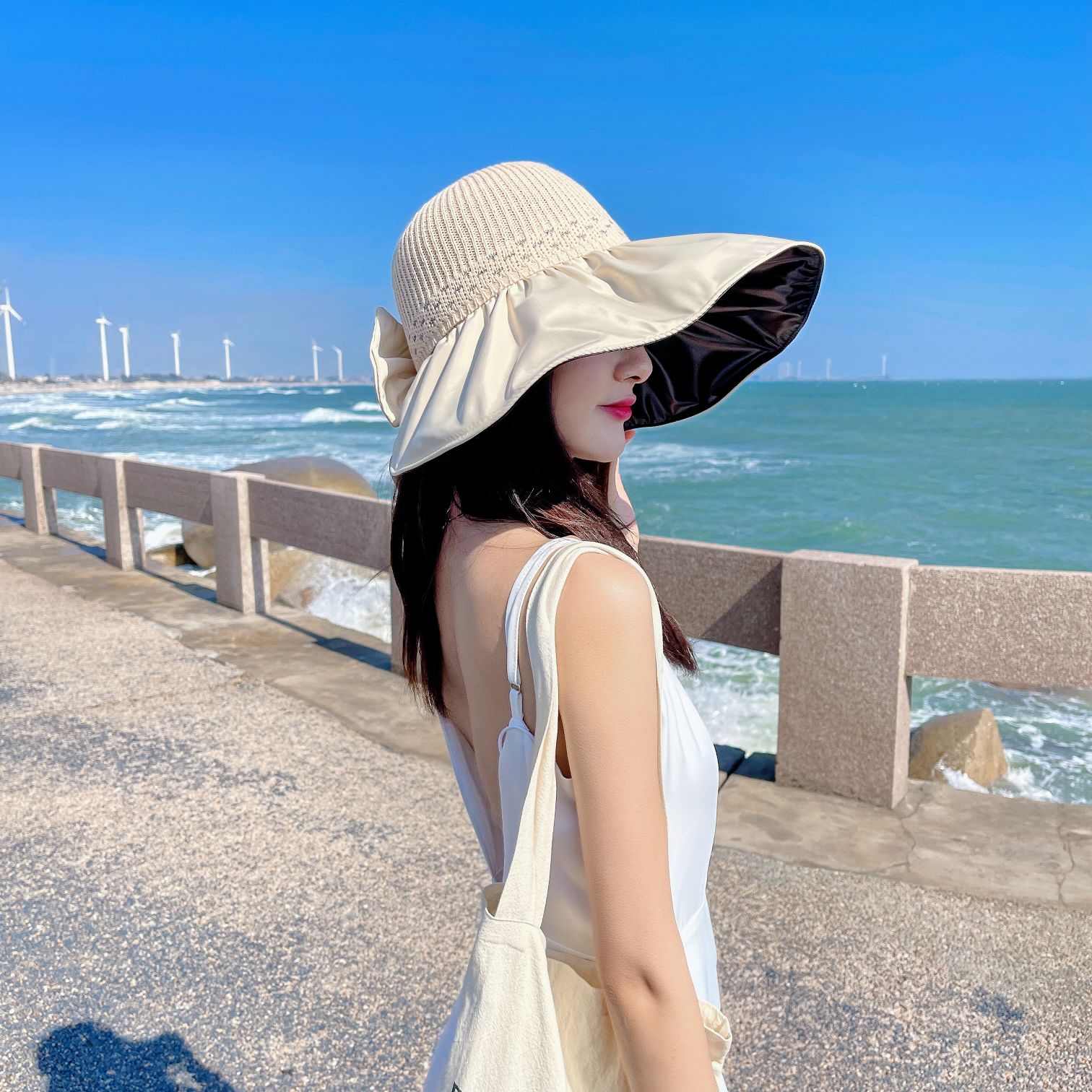 Straw Fisherman's Hat and Wide Brim Top Hat Example