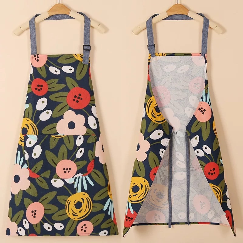 Cotton Printed Apron Single Opp Item Picture