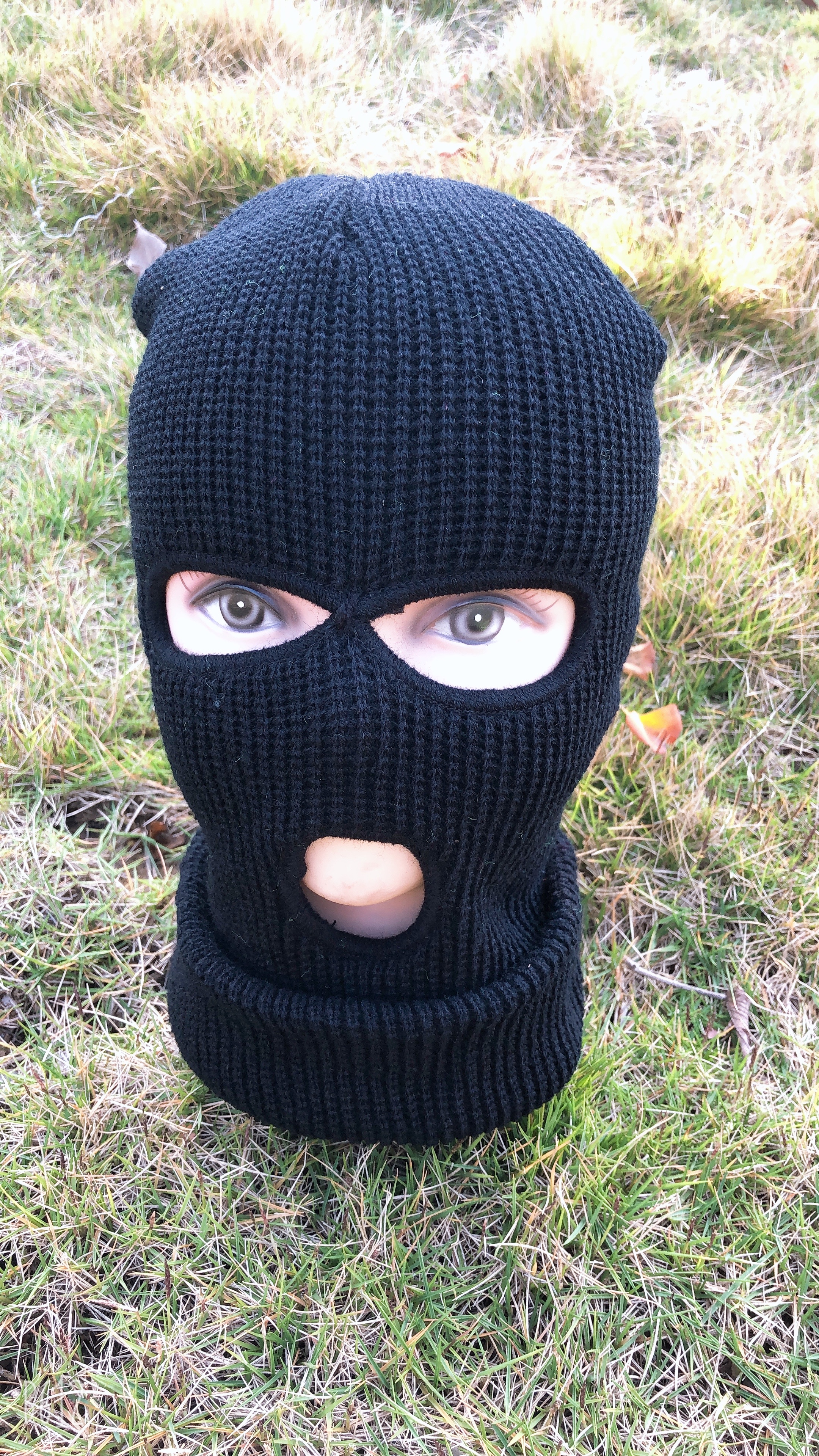 Three-Hole Knitted Woolen Hat For Adults details Picture