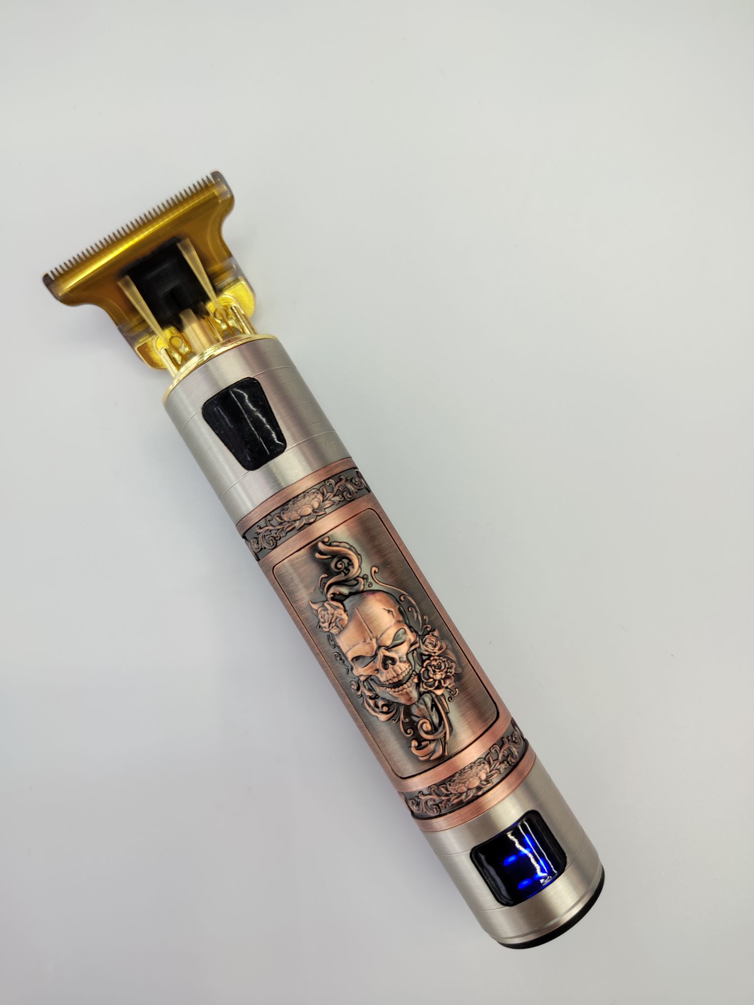 Metal Hair Clippers Skull Pattern Hair Clippers Oil Hair Clippers Carved Hair Clippers Cross-Border New Hair Clippers details Picture
