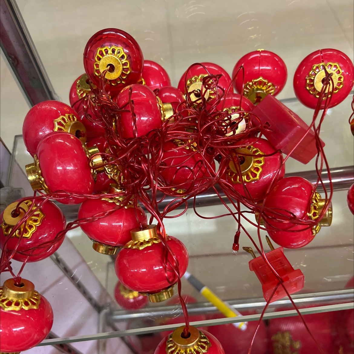 20 Lights String Small Red Lanterns Festive Wedding Festival Supplies New House Moving