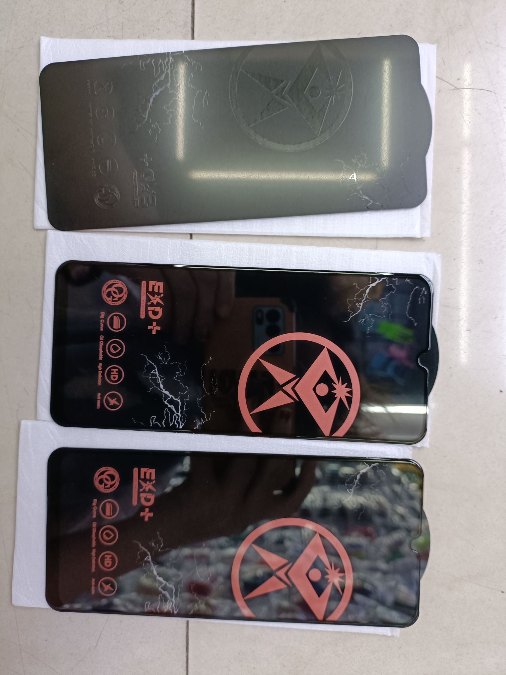 Lightning tempered film cell phone film naked ten pieces a box