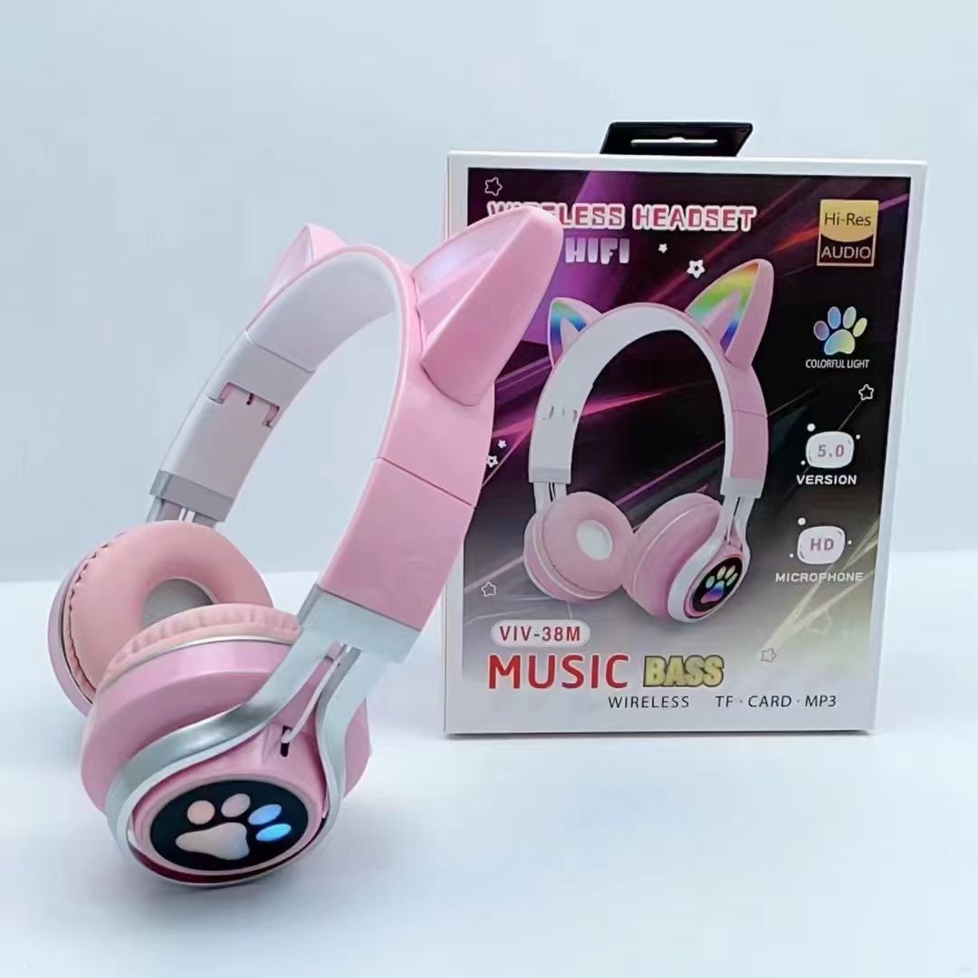 Sogo Brand Headphones, Meow Meow Wireless Bluetooth Headset, Bluetooth Headset, 38M details Picture