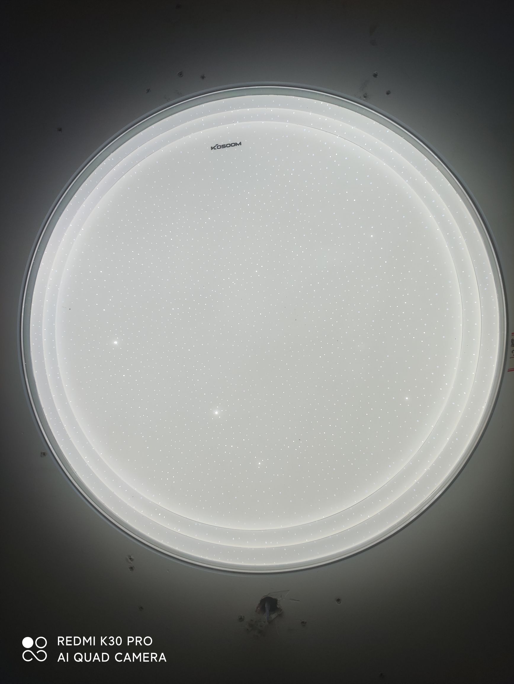 High Edge Silver + Grey Edge Round Room Light 72w