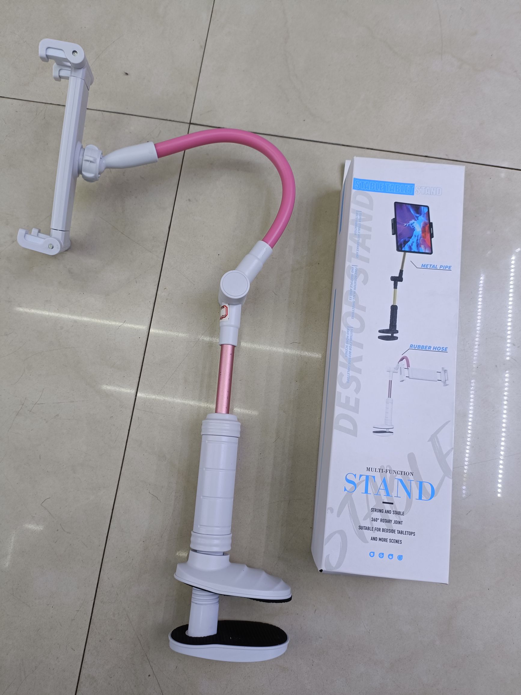 21A-2 Two tube desktop clip mobile phone tablet stand