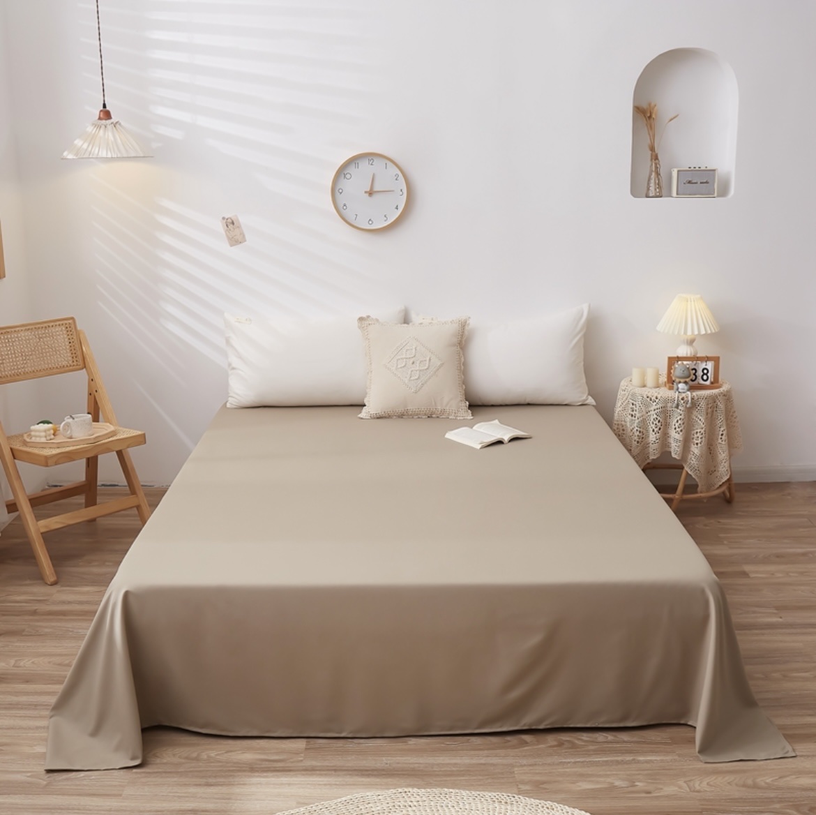 Bedding Simple Plain Color Solid Color Single Sheet Multiple Specifications Can Be Customized
