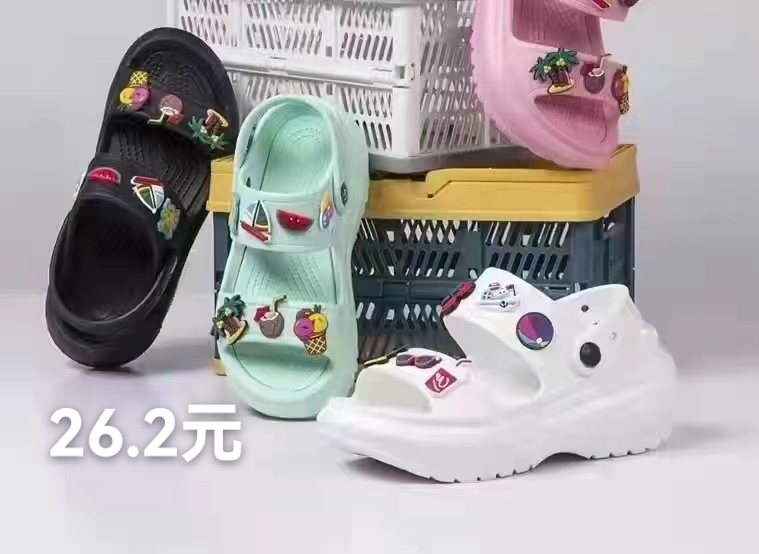 2022 new women's sandals summer wear non-slip cute thick bottom sandals two wear soft bottom open toe beach slippers