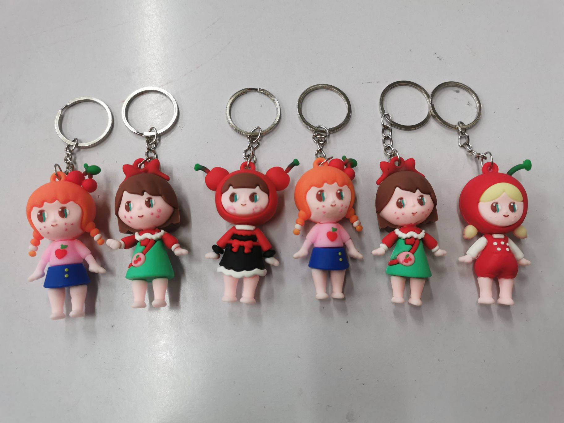 Blue Goose Fruit girl keychain series mixed styles many 73478292