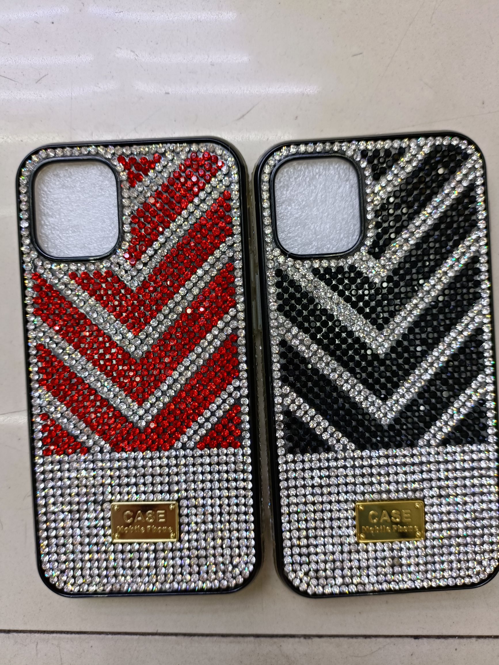 Diamond-edged phone case protector