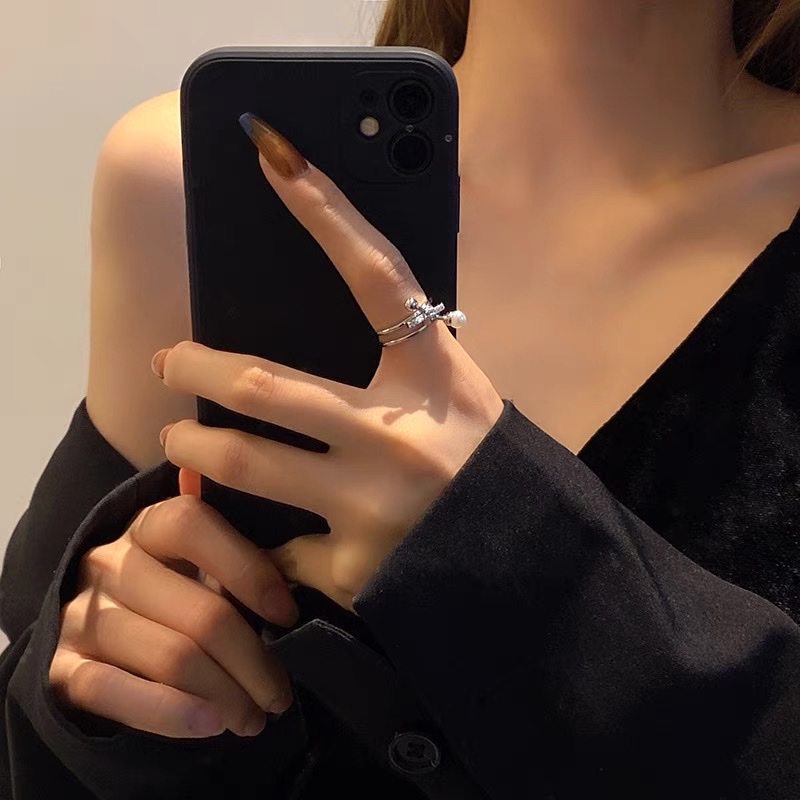 44 戒指女款简约指环个性设计感小众韩系极简风格