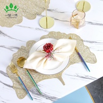 Creative European PVC bronzing placemats Thermal insulation placemats Hotel placemats