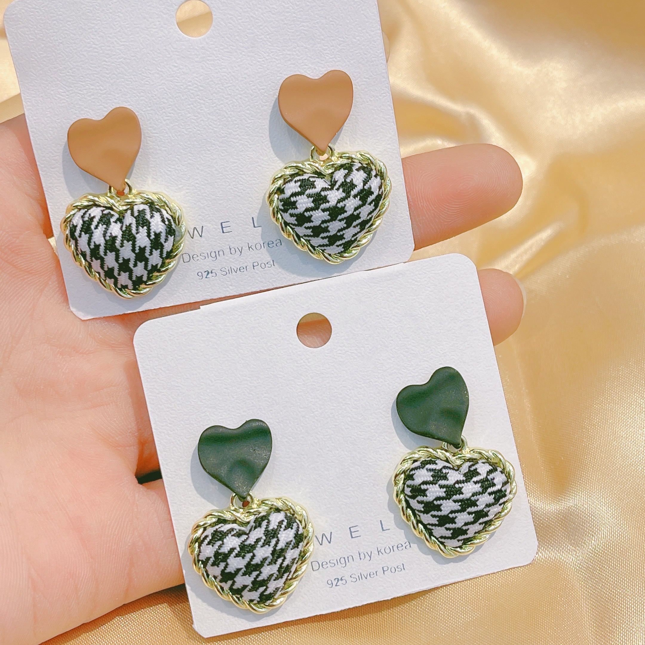 S925 thousand birds love stud earrings network red 2021 new trend Su earrings small temperament all matching earrings Su Eyebrow 123