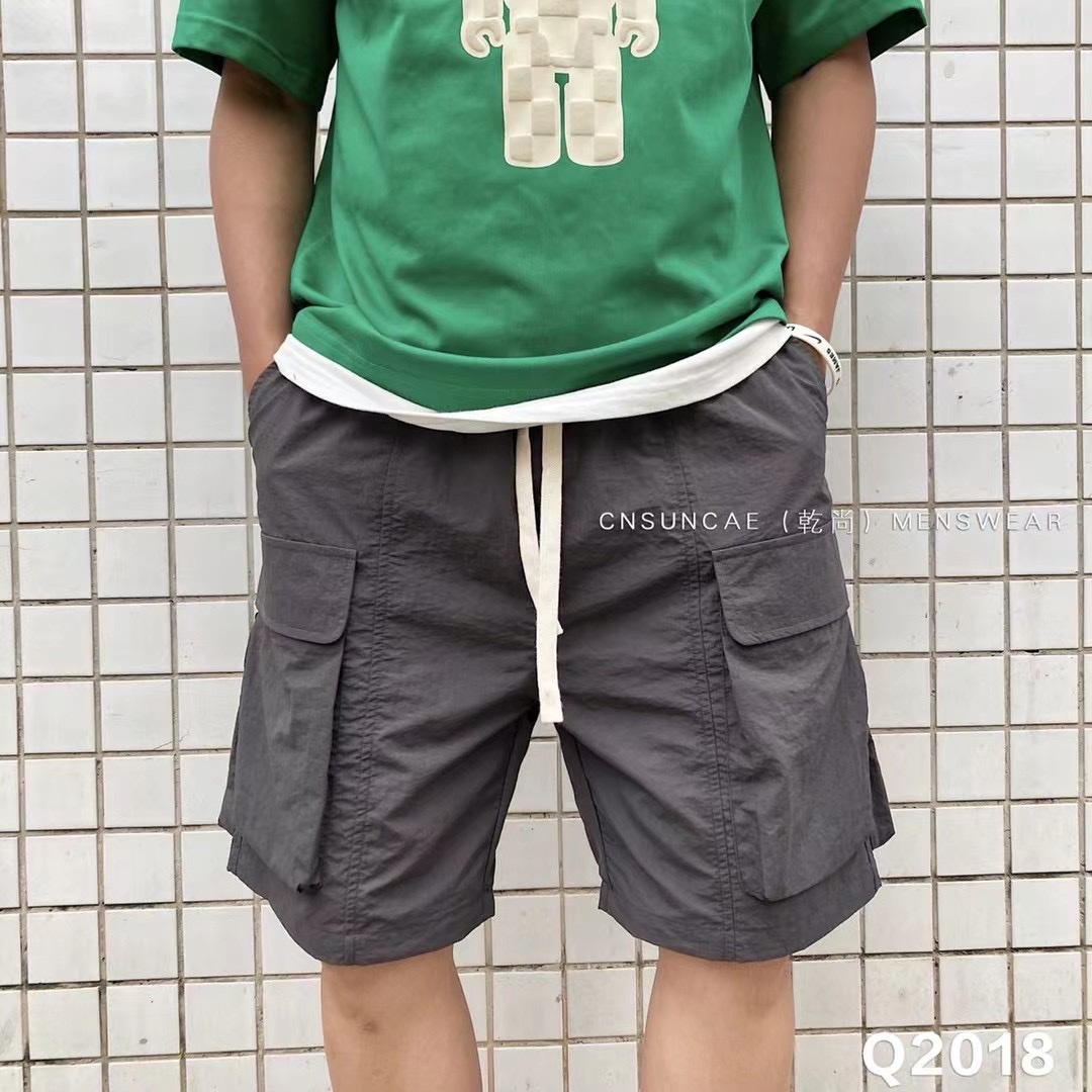 2022 new summer shorts men's fashion brand men's casual series simple series cargo pants
