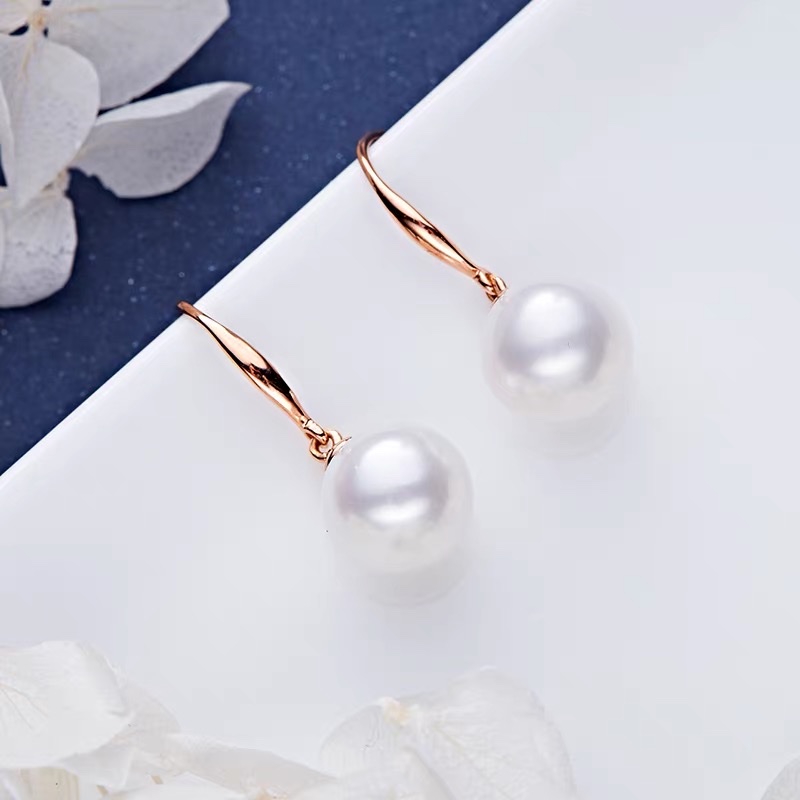 Fashion simple pearl earrings hook pearl earrings drop temperament