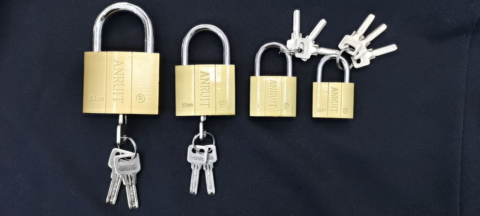 原子仿铜锁，品牌ANRUIT,YZFT32MM,38MM,50MM,63MM,75MM.铁挂锁详情图5