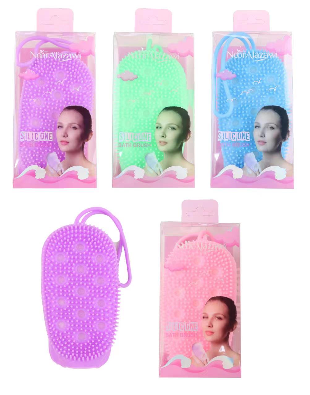 Bubble Bath Cleanser Silicone Bath Towel Double Side Massage Bath Brush