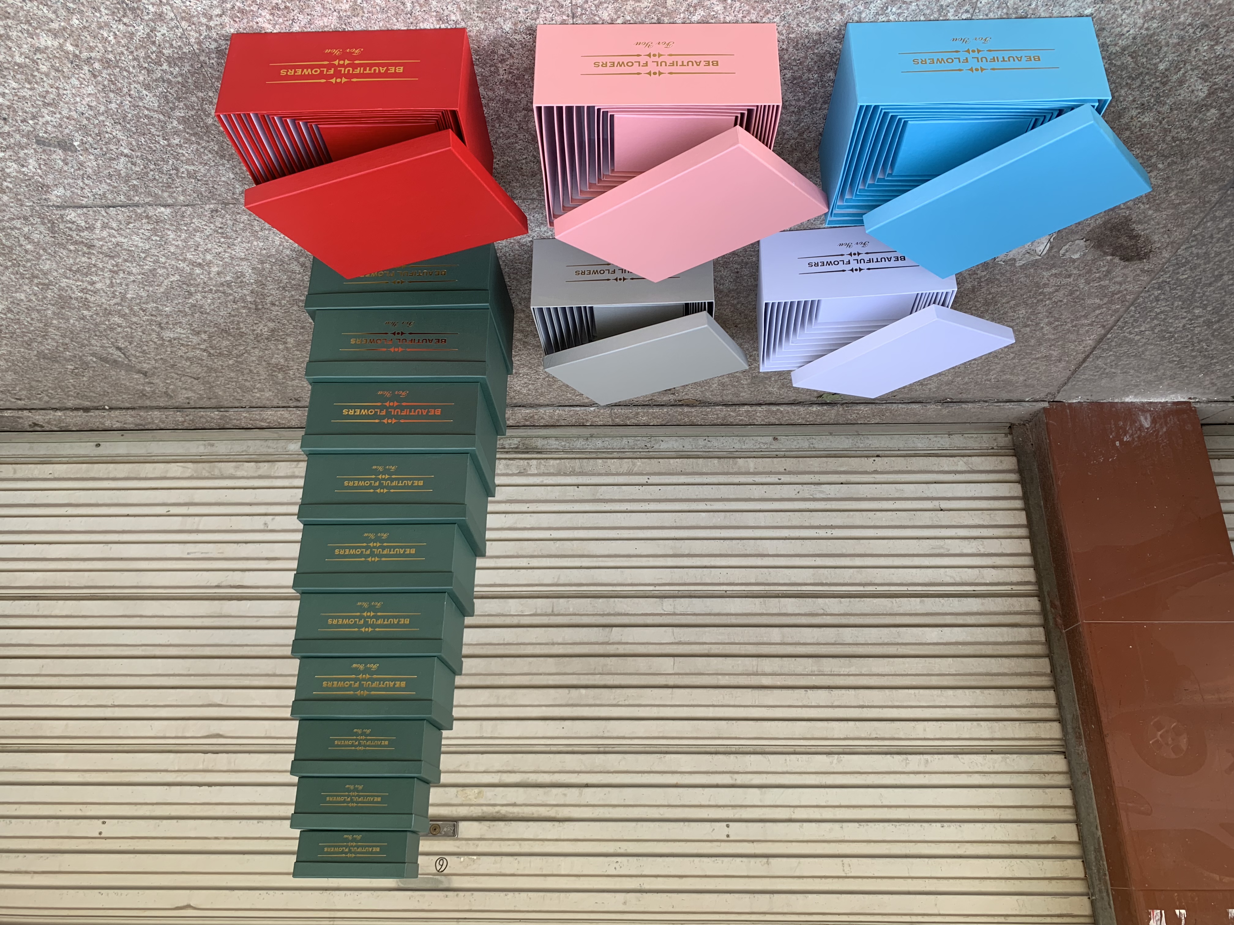 Orson Packaging Arts And Crafts Gifts Creative Gift Flower Box Gift Box High-End Gift Box New Gold Stamping Logo Rectangular Gift Box Flower Box details Picture