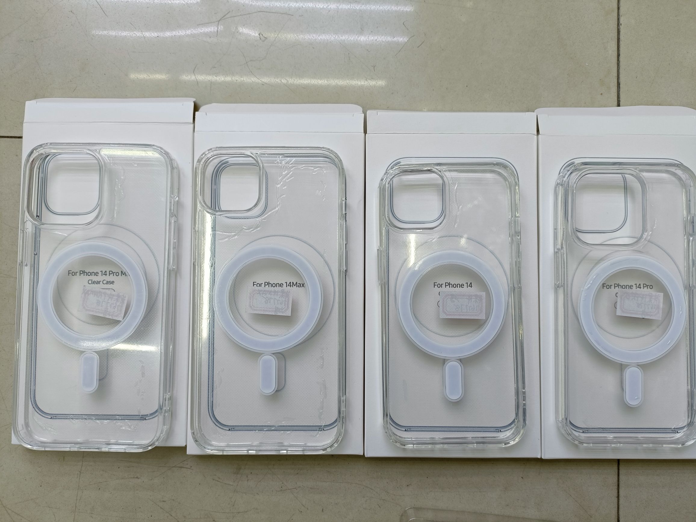 Apple 14 transparent magnetic phone case